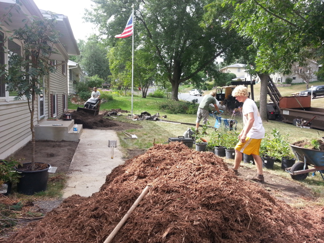 Front yard landscaping