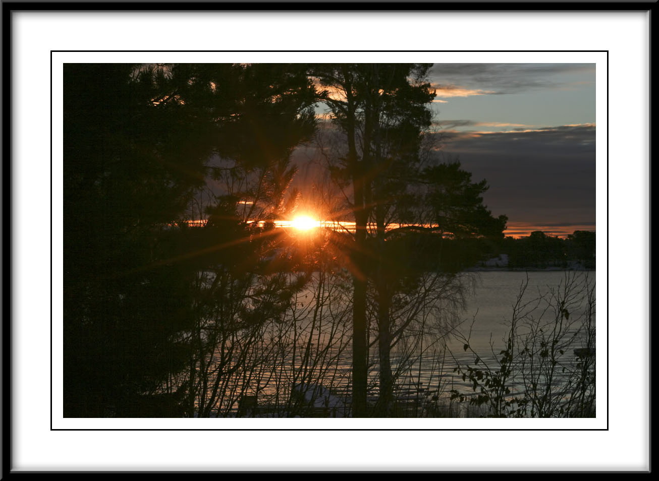 Sunrise taken from the balcony...