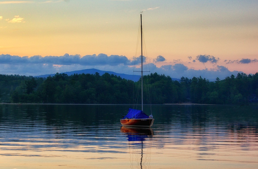 Wolfeboro bay at sunrise