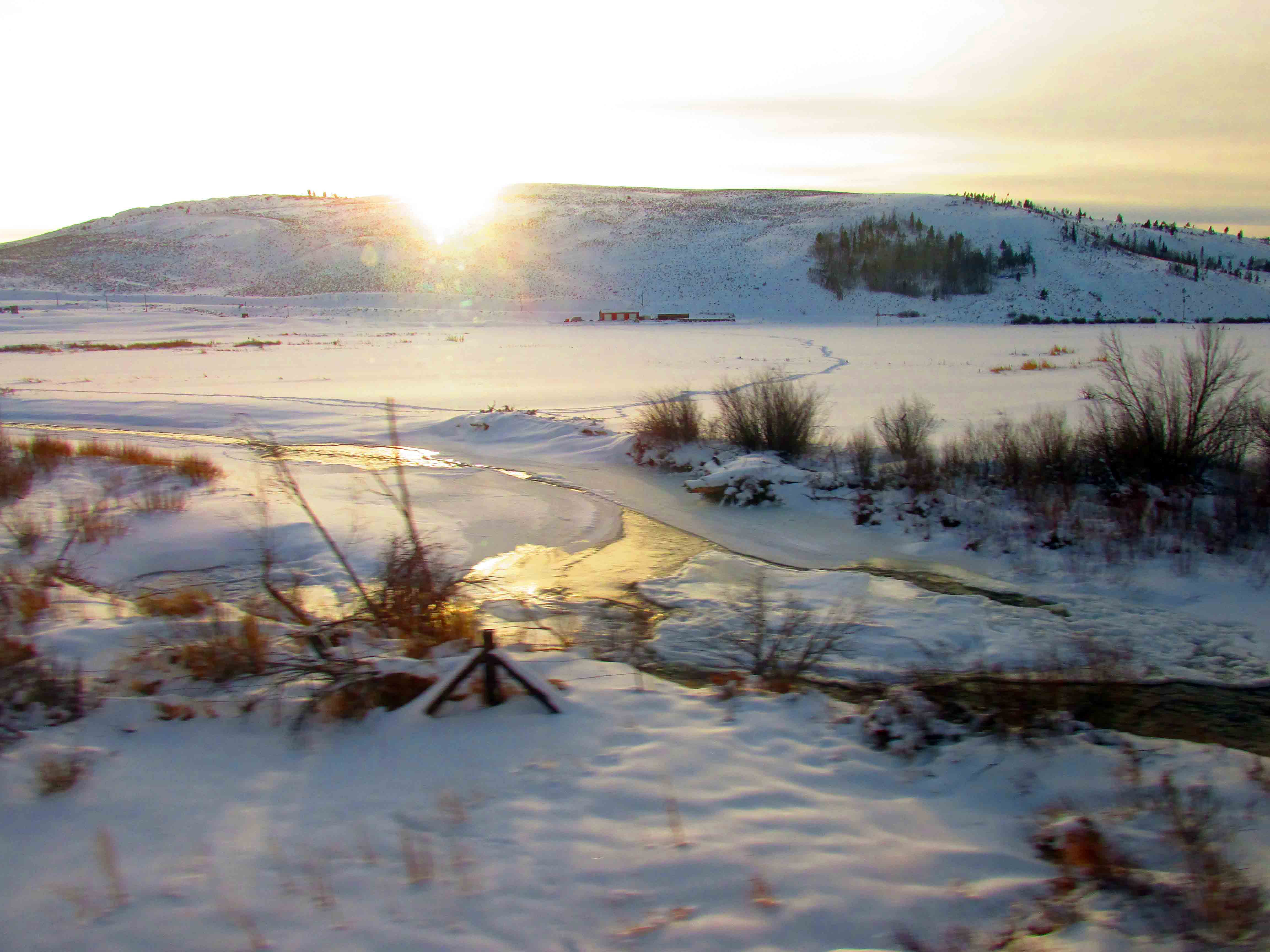 Neige blanche, coucher de soleil  Antonio DE MORAIS  2014.jpg