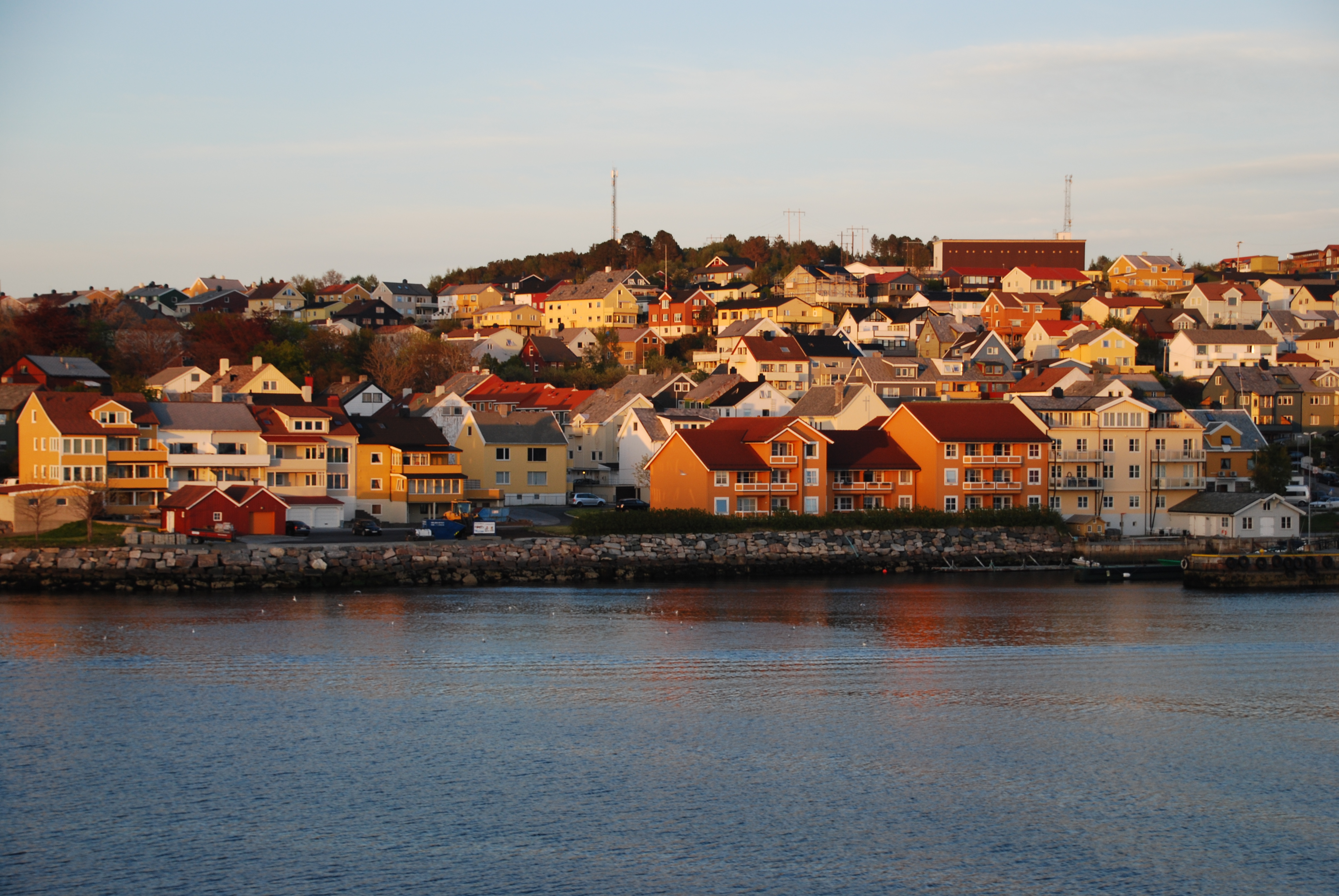 Evening view from the Kong Harald