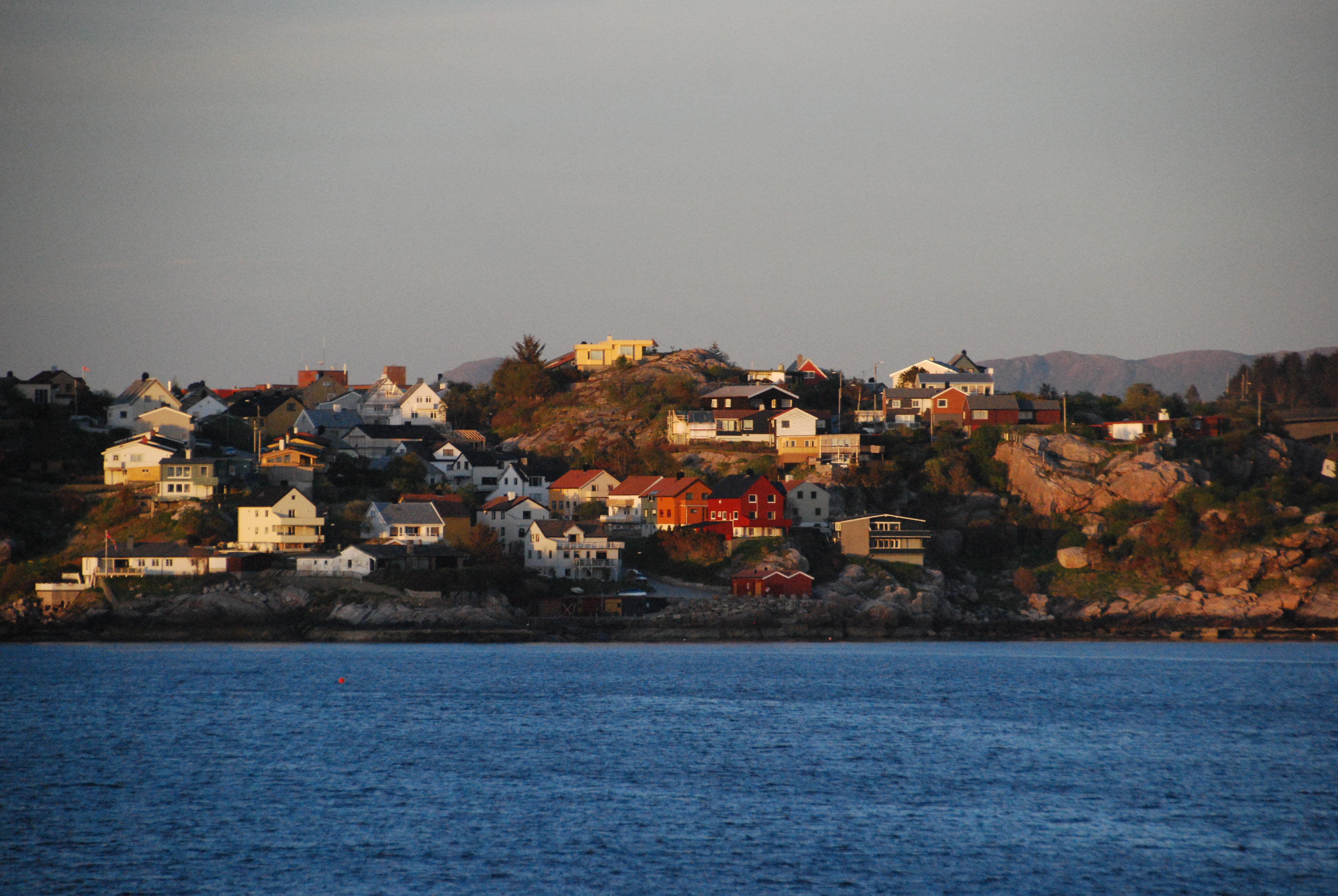 Evening view from the Kong Harald