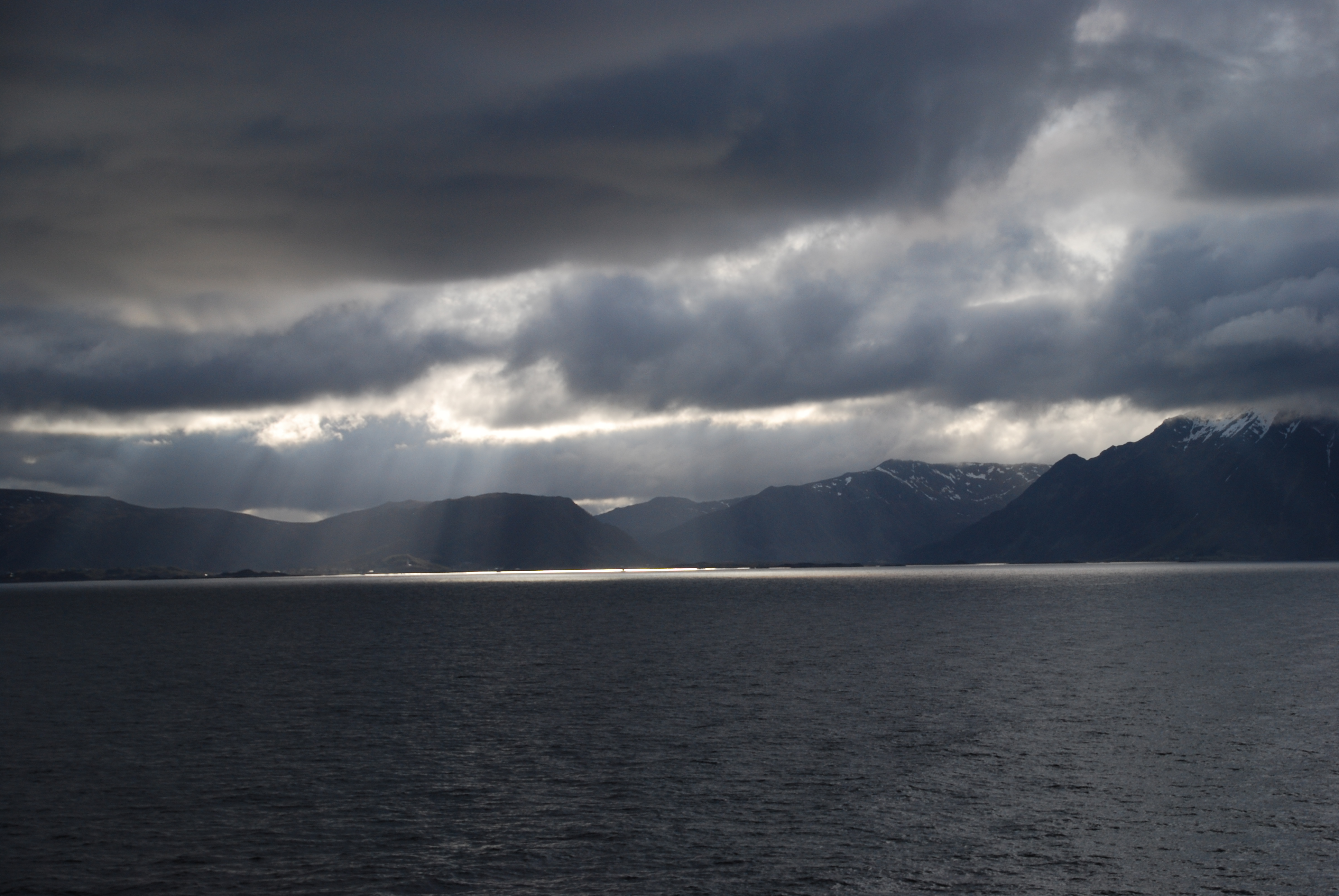 Evening view from the Kong Harald