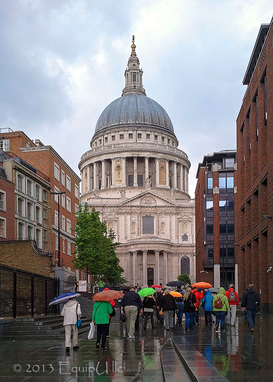 St Pauls Cathedral and Umbrellas