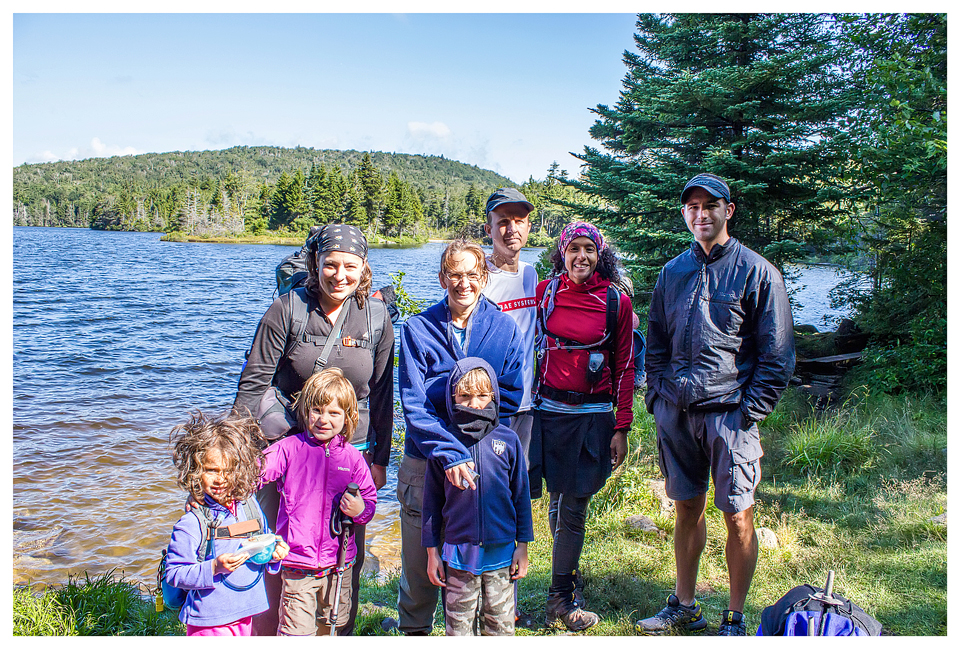 Group shot at the pond