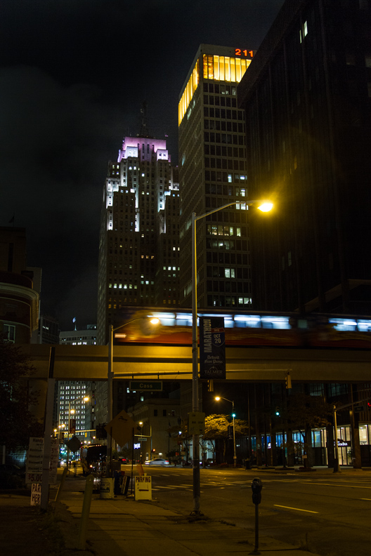 People Mover at night