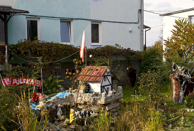 Flag In The Garden