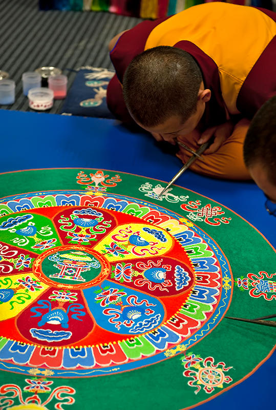 Sand Mandala On Warsaw Ground