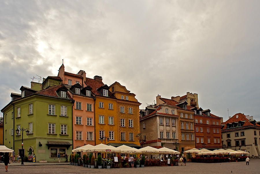 Old Town Under The Clouds