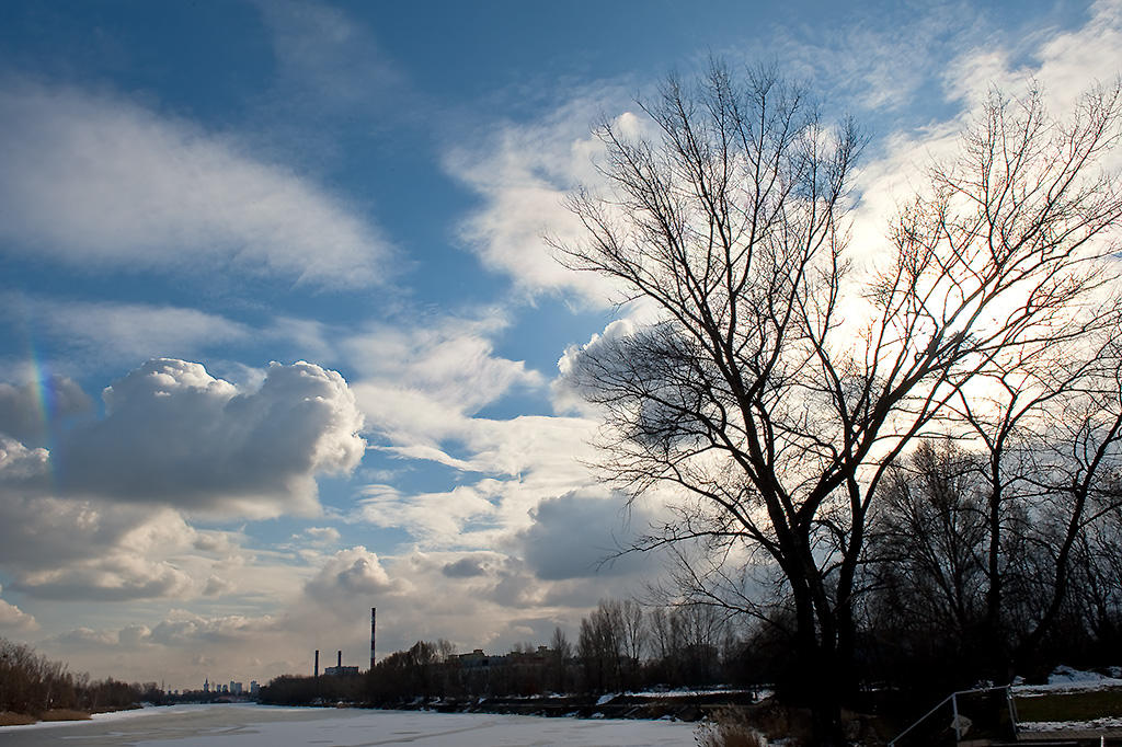 Beautiful Sky Over Warsaw