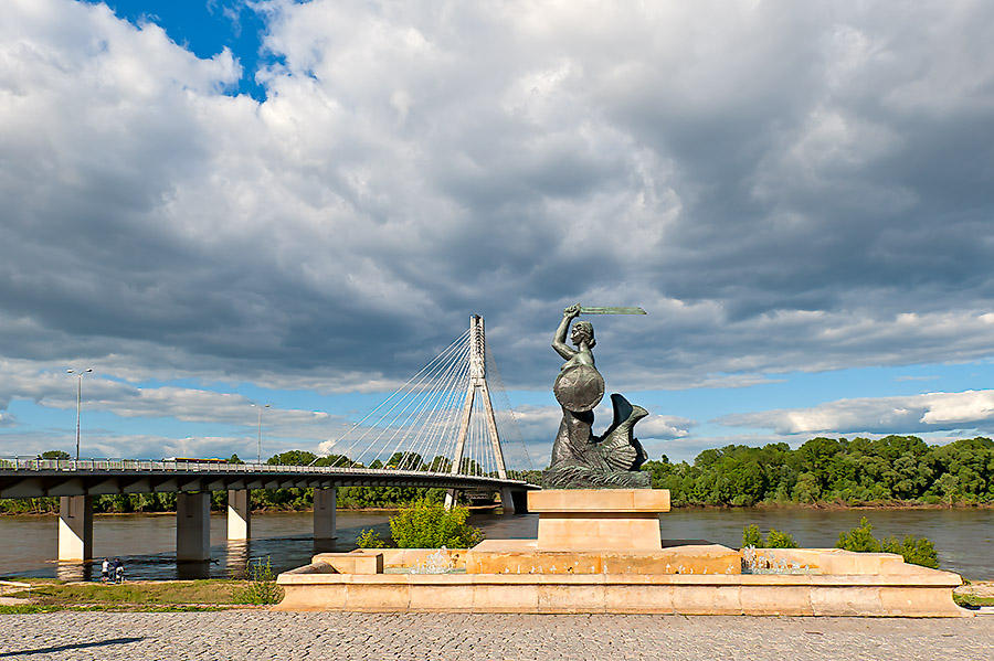 Landscape With Mermaid And  Bridge