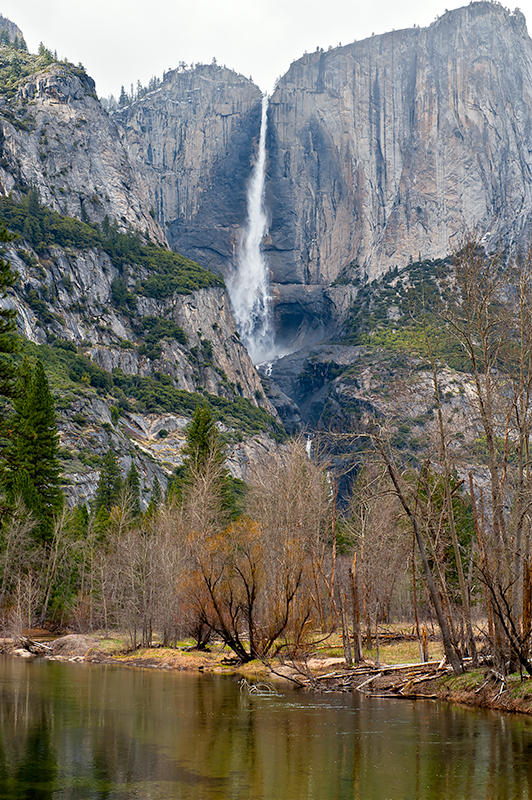 Merced River And Yosemite Falls