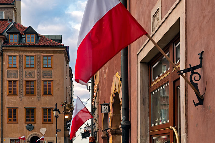 Flags At Old Town Market Square