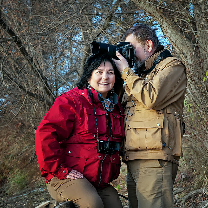 Jola and Tomasz in the UNCO Jackets