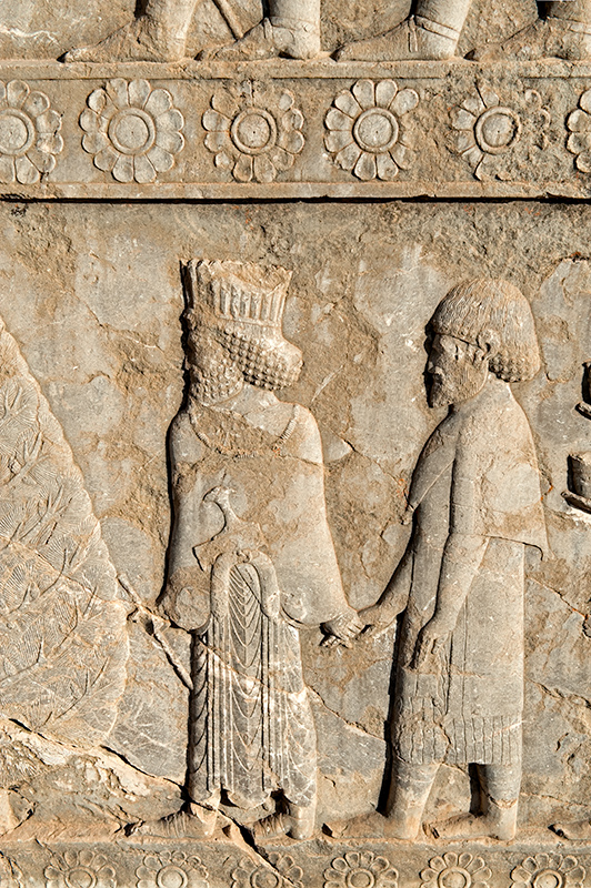 The Apadana Stone Relief - A courtier And The Greek Man