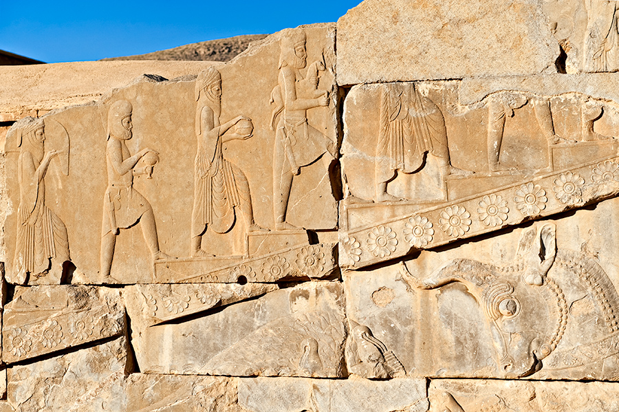 Tachara Palace - The Western Entrance Stone Relief
