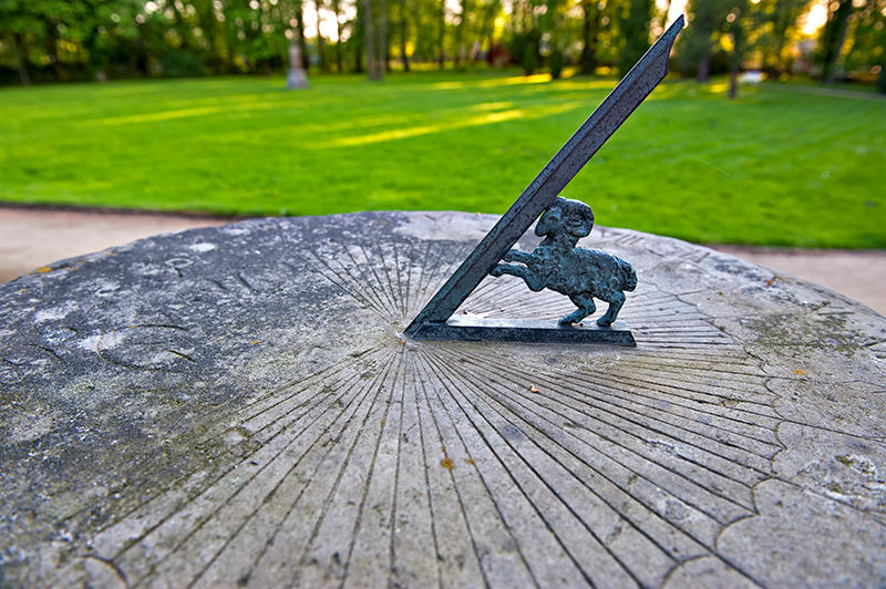 Sundial With A Sheep