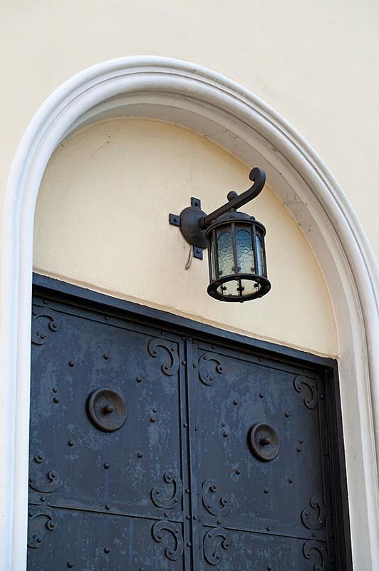 Small Lantern Over The Old Door