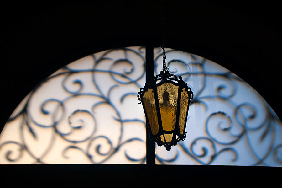 Lantern In The Ornamented Window