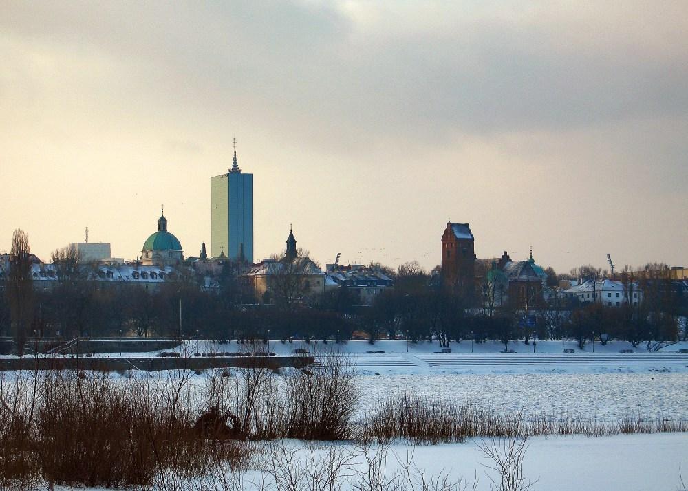 New Town In Wintertime
