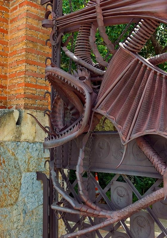 Dragon At The Finca Gell Pavillions