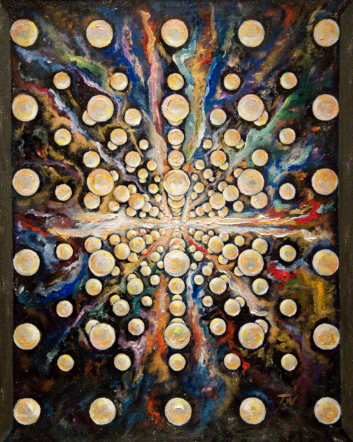 Primary Moment Abstract Acrylic Painting 