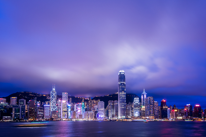Hong Kong Skyline after sunset