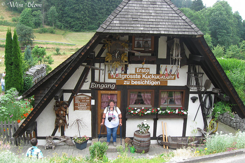 Levensgrote koekoeksklok in Schonach