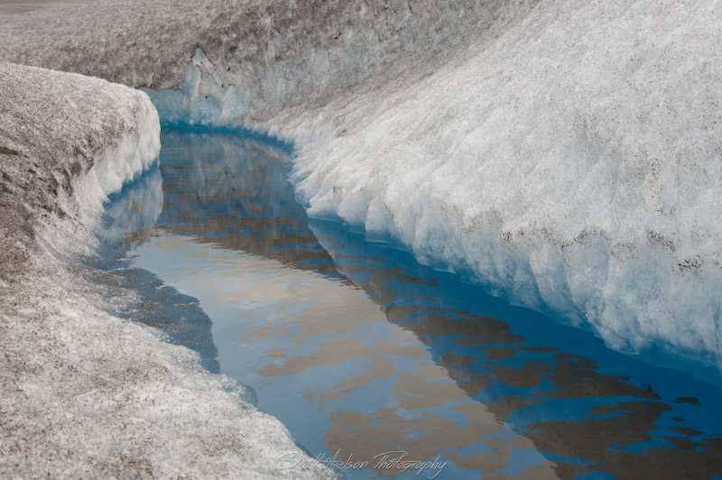 Taku Glacier Deep Blue