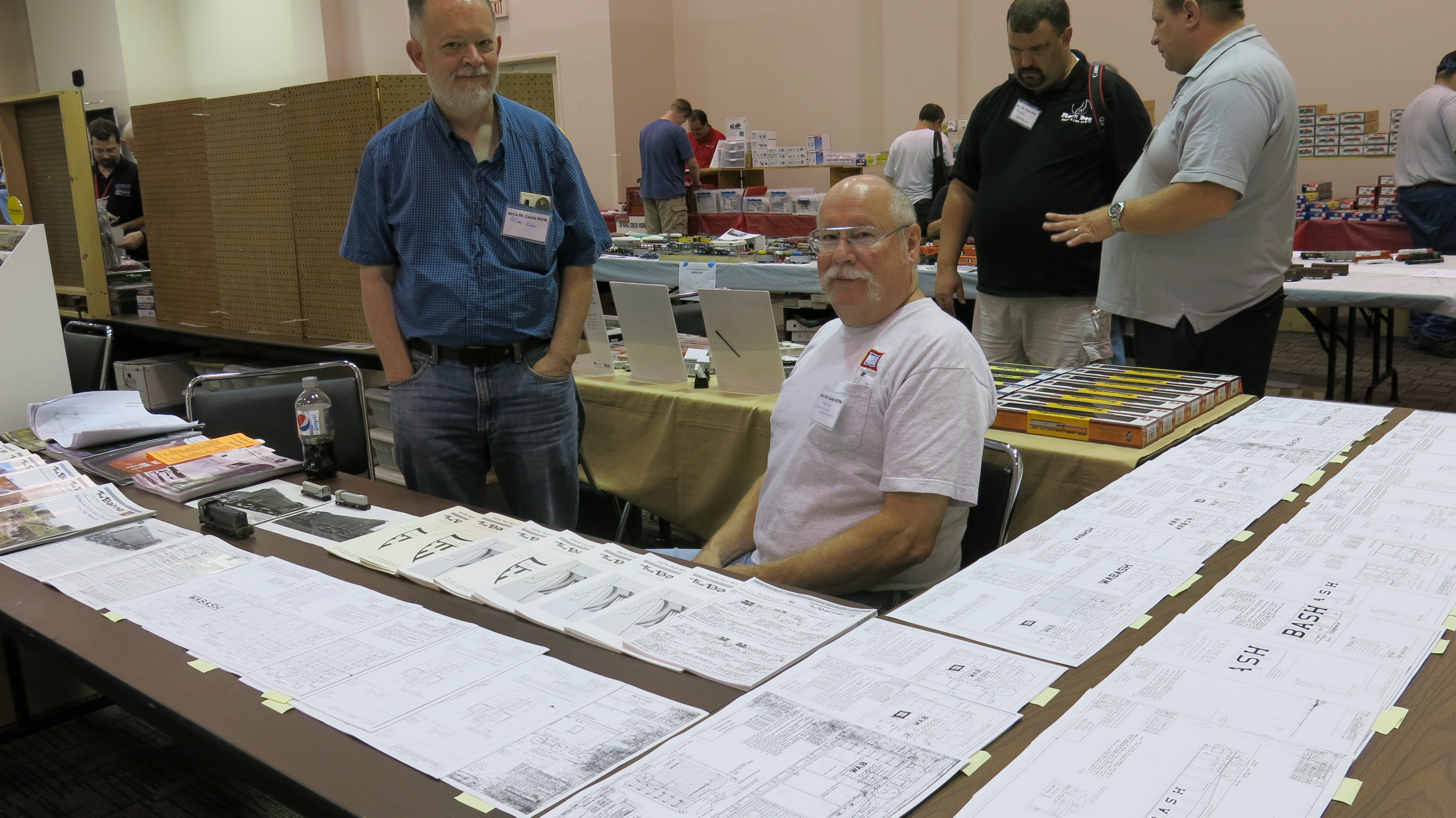 Gary Roe (seated) and Alan Reuter of the Wabash HS