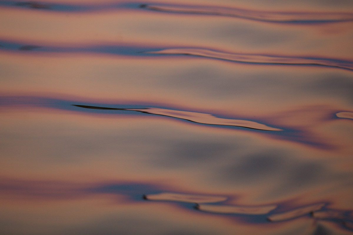 Boat Wake at Sunset II