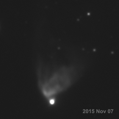 Hubble's Variable Nebula -- Changes In Five Months