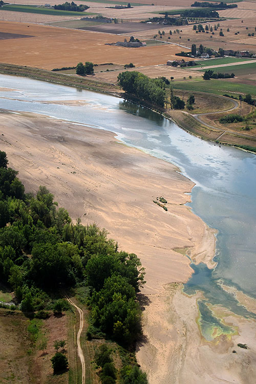 La Loire vue du ciel