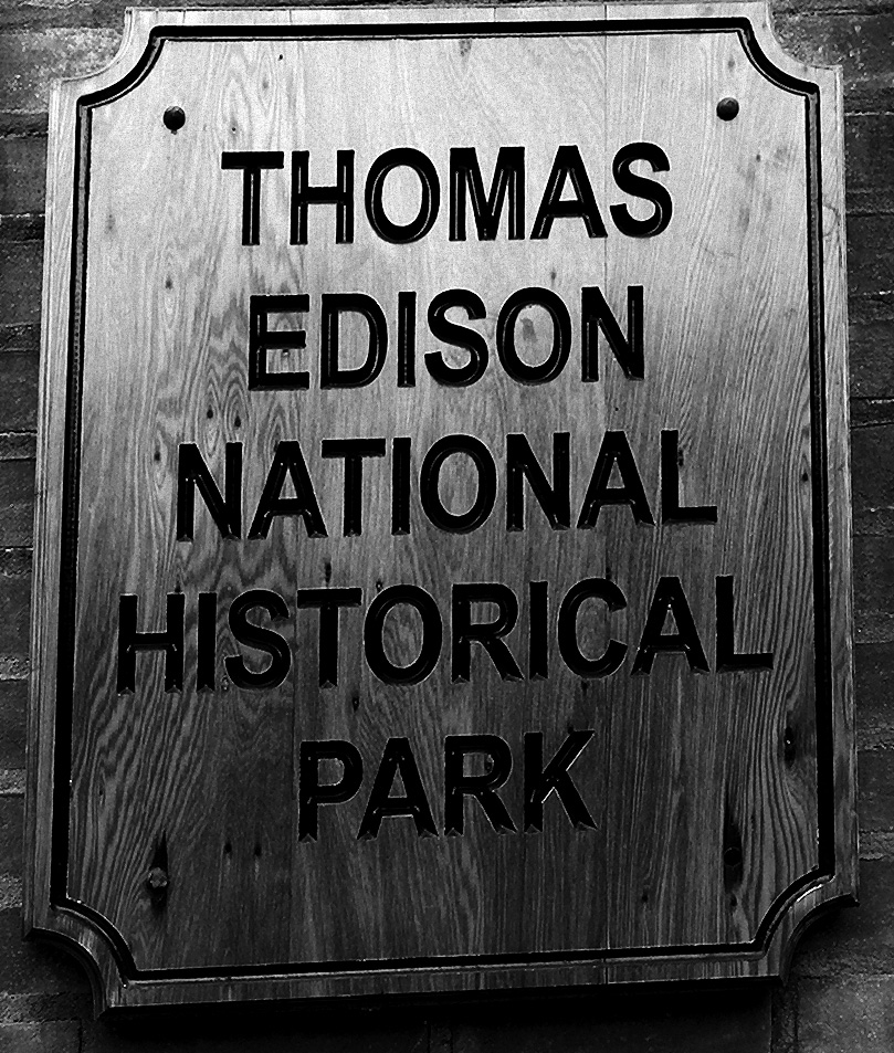B&W Thomas Edison Historical Site NJ