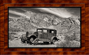 Historic Eldorado Canyon, Nevada In B&W