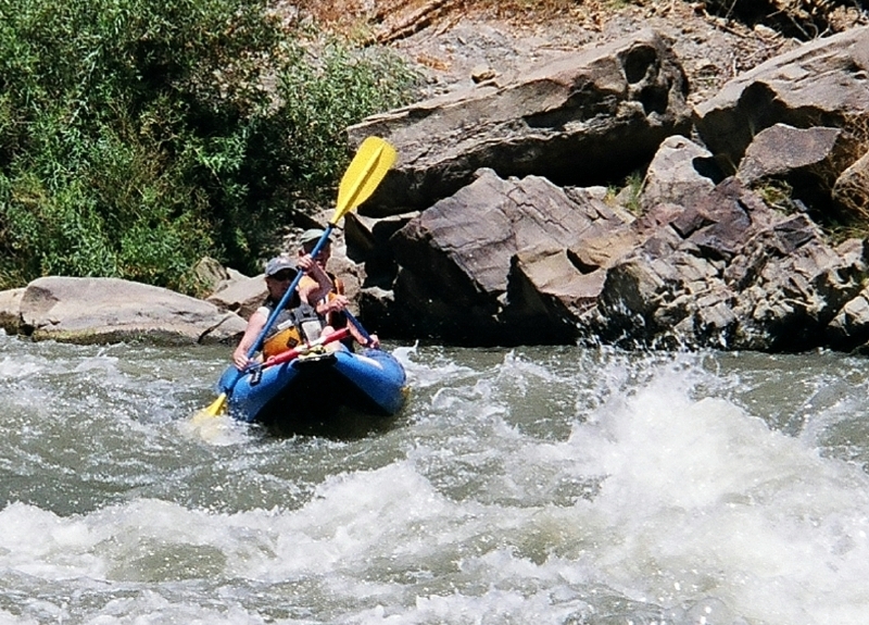 Lisa and Larry at the S-Curve on Cache Creek