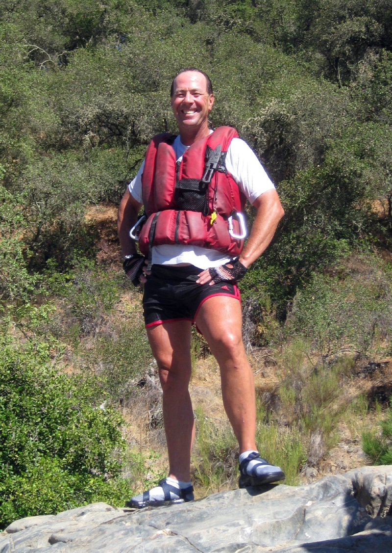 Kim Andregg atop Satans Rock