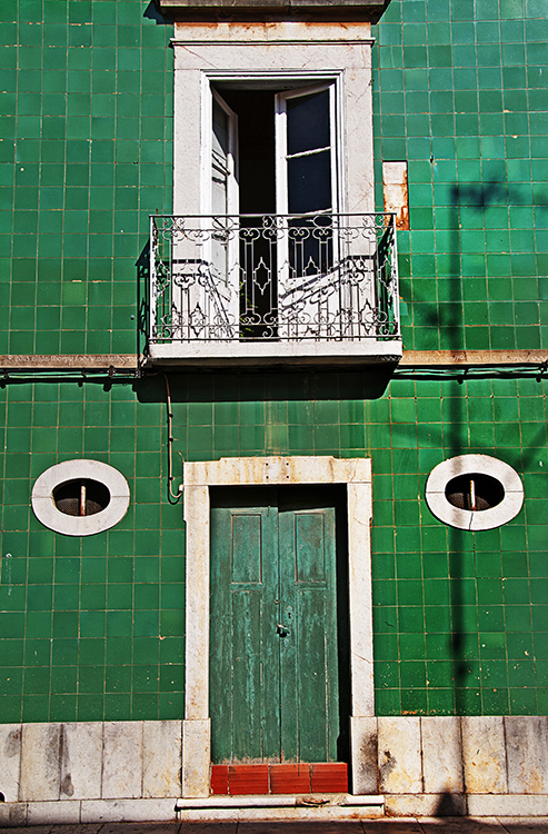 green tiles Tavira