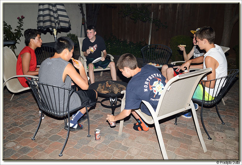 Pizza in the backyard