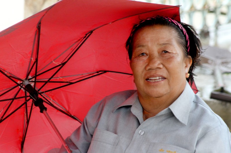 woman in Ayutthaya