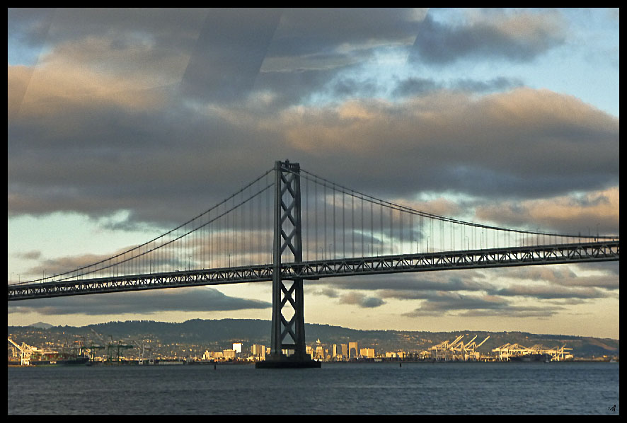 Bay bridge and Oakland City