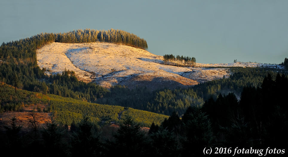 A Bit of Snow on Drury Butte