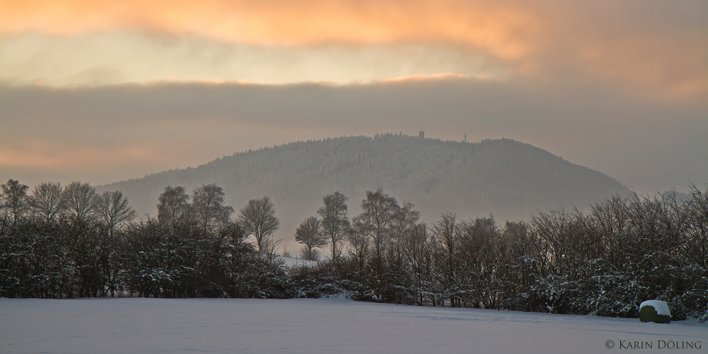 Winterlicher Blick auf den Eisenberg