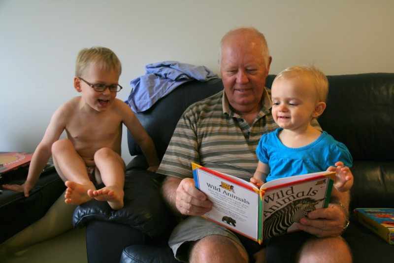 Jim Reading to the Kids