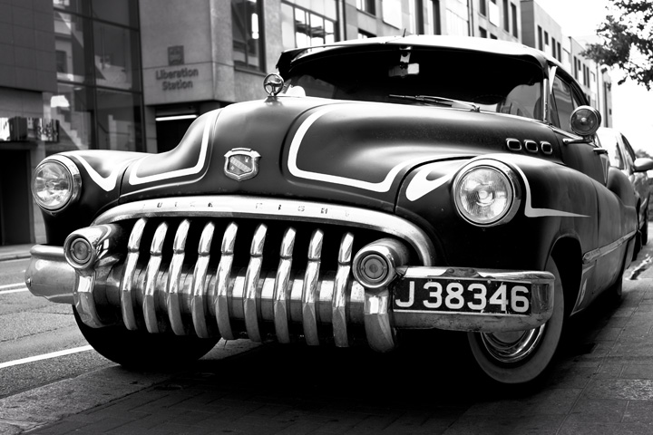 Buick Eight outside Liberation Station
