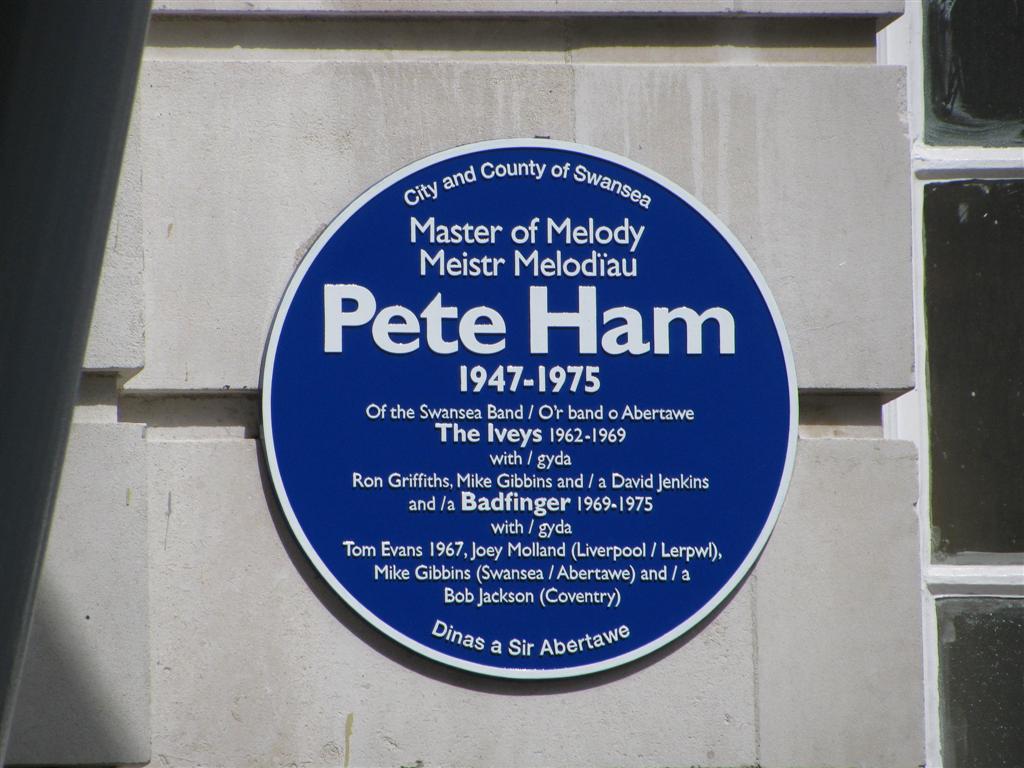 The blue plaque