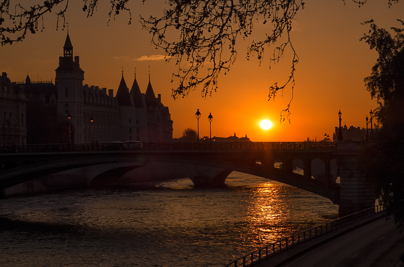 Sunset, River Seine
