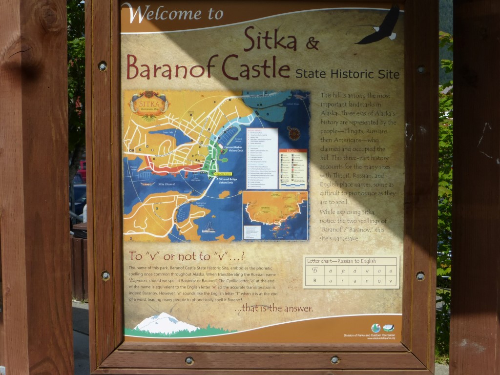 Sign near castle