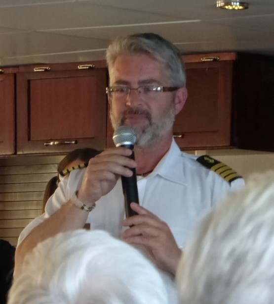 Captain at Farewell Dinner