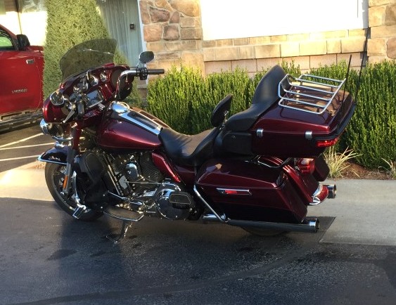 One of many motor bikes on this trip